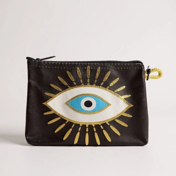 Chic Evil Eye Coin Purse, Small Zipper Pouch - Picture 1 of 5
